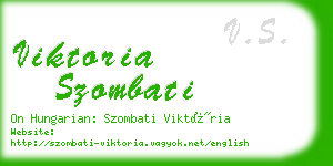 viktoria szombati business card